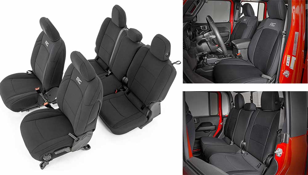 Rough Countryy Seat covers for jeep gladiator JT