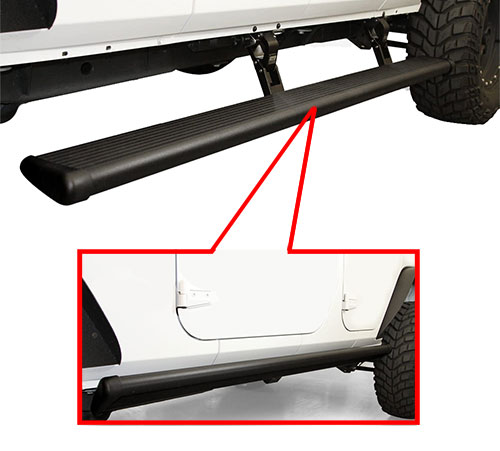 Power running boards for jeep