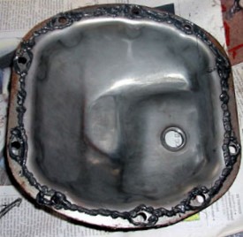 Mount the differential cover 