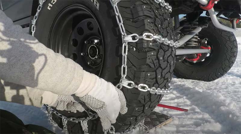 how to install tire chains