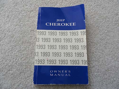 1993 Jeep Cherokee Owners Manual