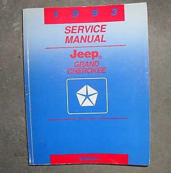 1993 Jeep Grand Cherokee Service Shop Repair Manual
