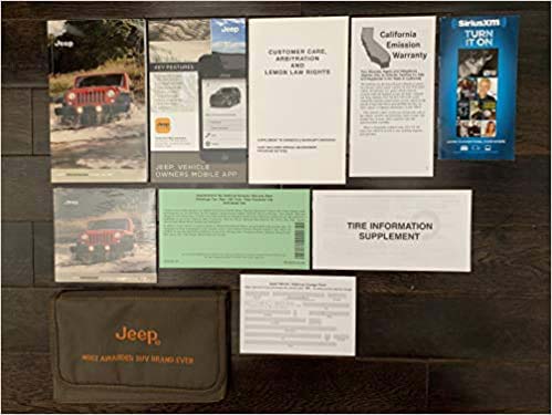 2016 Jeep Wrangler Vehicle Owners Manual Handbook Guide Set