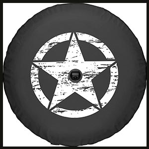 Star Spare Tire Cover for Jeep Wrangler JL