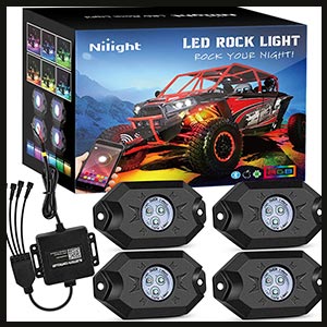 Nilight RGB LED ATV Rock Lights