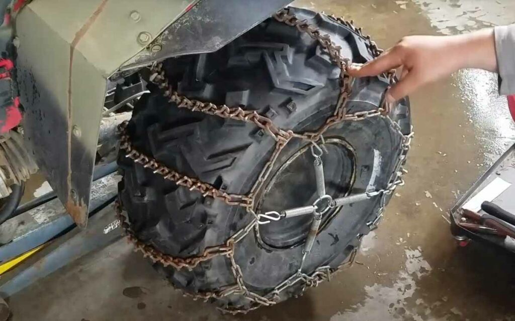 inspect yuor tire chains snug