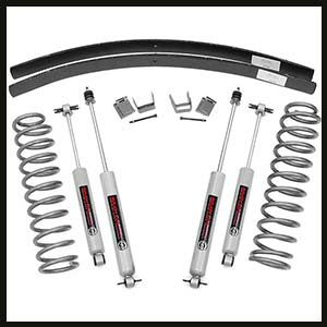 Rough Country 3inch Lift Kit for Jeep Cherokee XJ (Add a Leaf Suspension System)