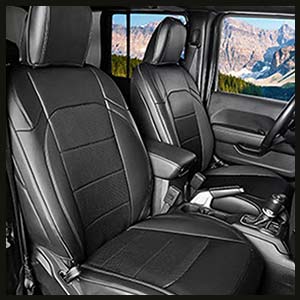 Proadsy Leather Seat Covers for Jeep Wrangler 4 Door 2021