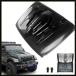 Replacement Hood for 2018-2020 Jeep JL JLU and 2020 Gladiator JT for Heat Dispersion