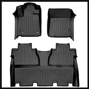 SMARTLINER Floor Mats for 2014-2021 Toyota Tundra CrewMax Cab with Coverage Under 2nd Row Seat