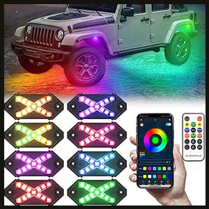 RGBIC Rock Lights for Jeep and Truck
