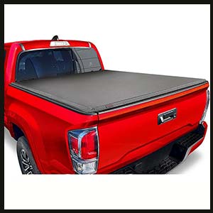 Soft Tri-Fold Truck Bed Tonneau Cover Compatible with 2005-2015 Toyota Tacoma