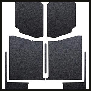 Design Engineering 50183 Black Boom Mat Sound Deadening Kit Compatible with Jeep Gladiator JT