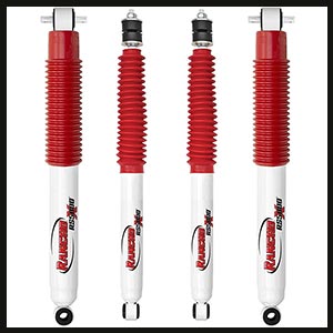 Rancho RS5000X Gas Shocks set compatible with 07-15 Jeep Wrangler JK with 3-4 lift