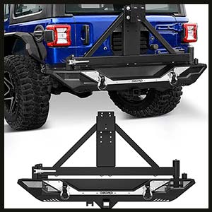 OEDRO Rear Bumper with Tire Carrier for Jeep JL