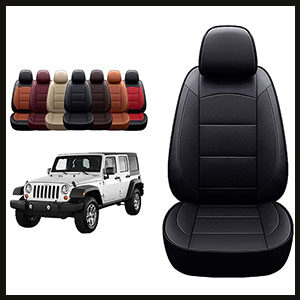 OASIS AUTO Leather Seat Covers for Wrangler JK