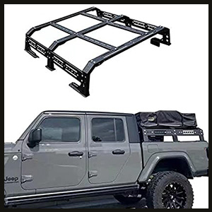 TKMAUTO Adjustable Bed Rack for Jeep Gladiator